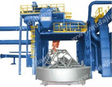 河北承德新型臺車(chē)式拋丸機除銹工程案例